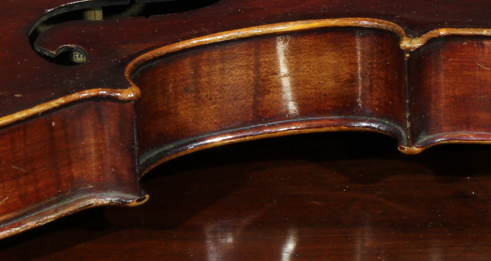 A German violin, the two-piece back 35.5cm long excluding button, paper label printed Copy of - Image 7 of 10