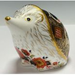 A Royal Crown Derby paperweight, Old Imari Hedgehog, exclusive to Peter Jones of Wakefield, this