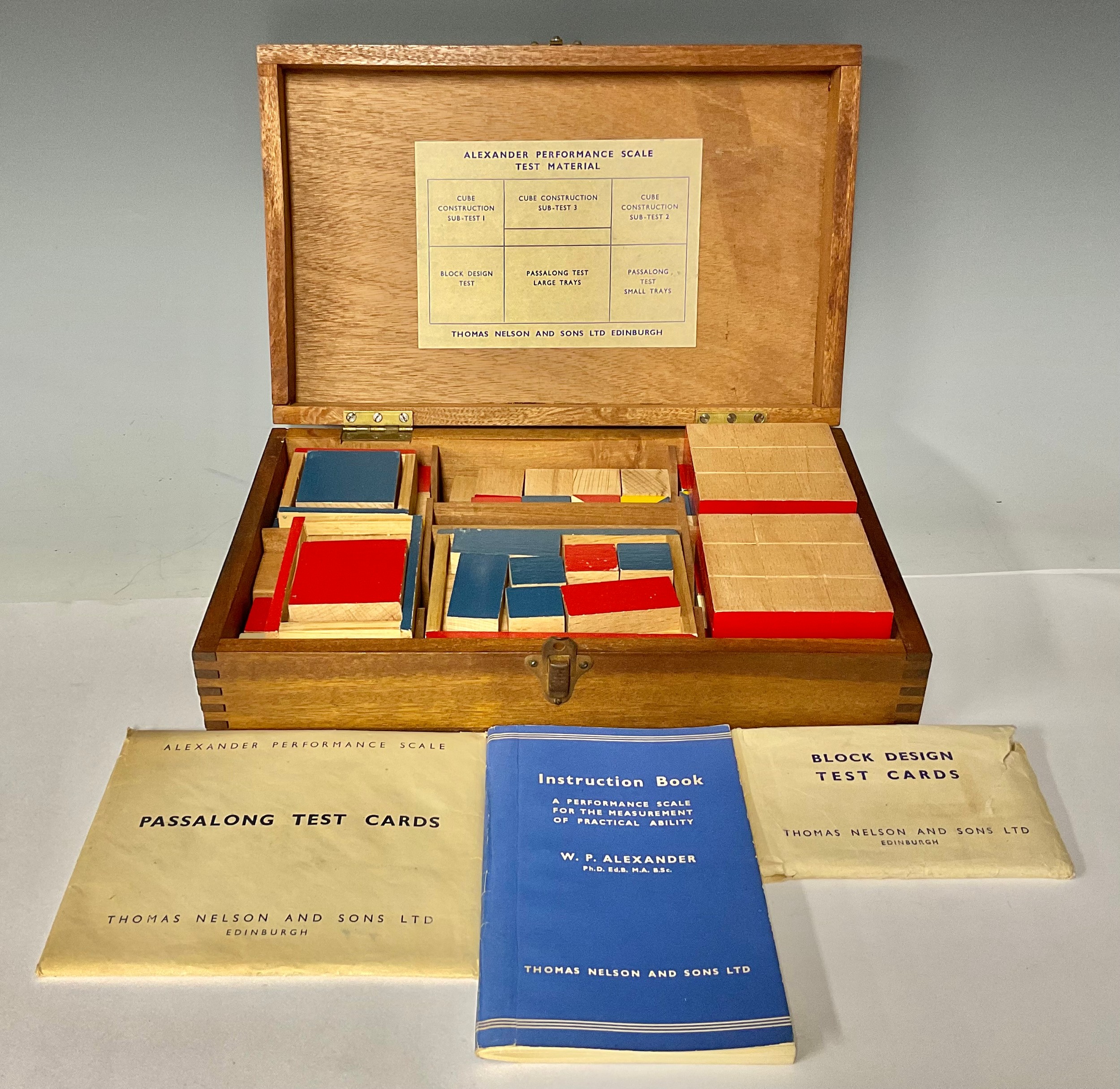 Alexander Performance Scale Test Material, Thomas Nelson & Sons Ltd Edinburgh, A Performance Scale