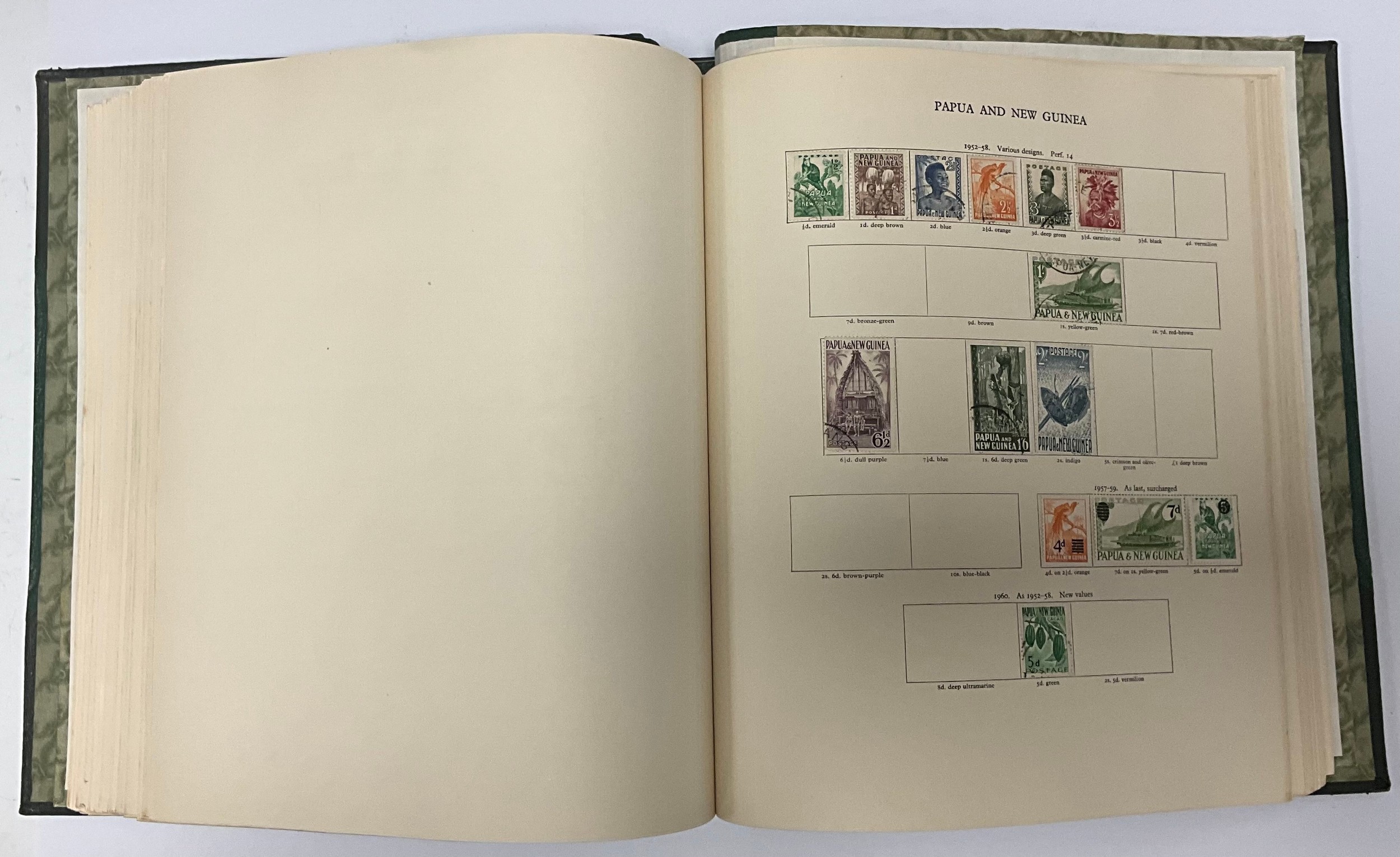 Stamps - New Age British Commonwealth stamp album, QEII 1952 - 1958 lots of sets and part sets, nice - Image 2 of 6