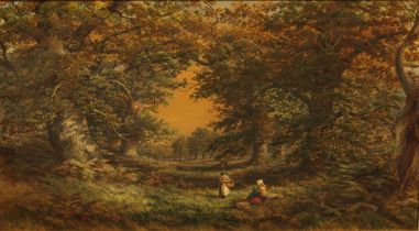 Alfred Wilson Cox (1830–1888) A Moment’s Rest, signed and dated, watercolour, 53cm x 94.5cm