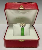 ***LOT WITHDRAWN***A lady's Must de Cartier half hunter style wristwatch, circular dial with Roman