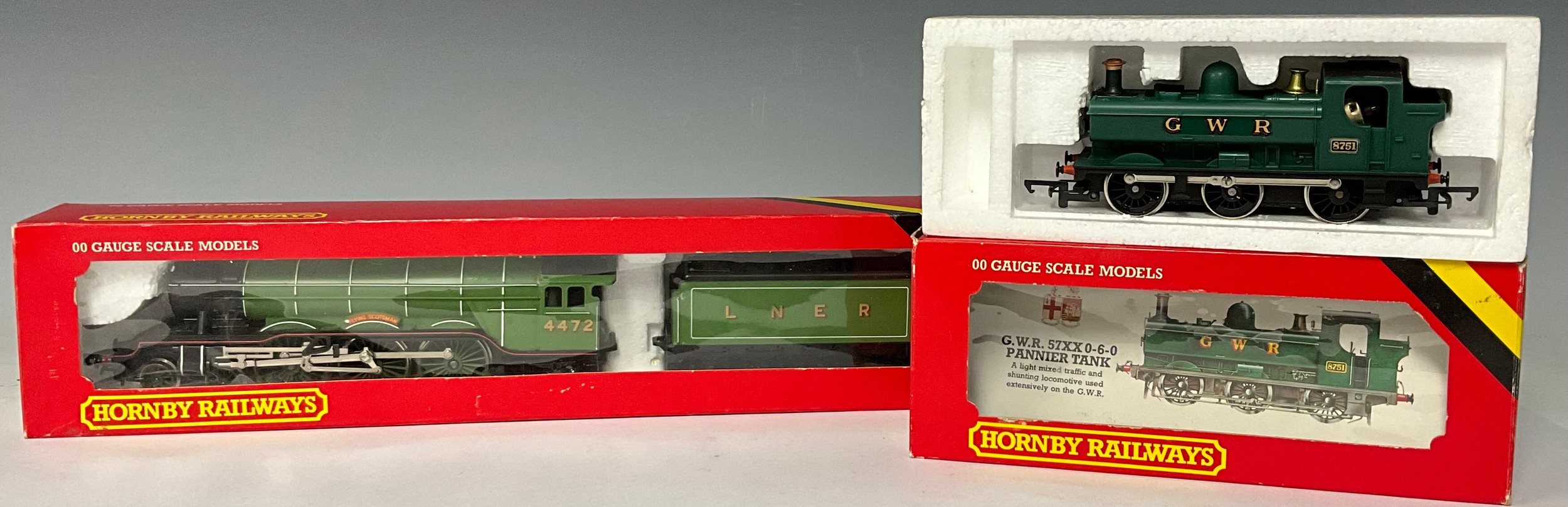 Toys & Juvenalia, Trains, OO Gauge - a Hornby Railways R.041 GWR loco pannier tank, boxed and a
