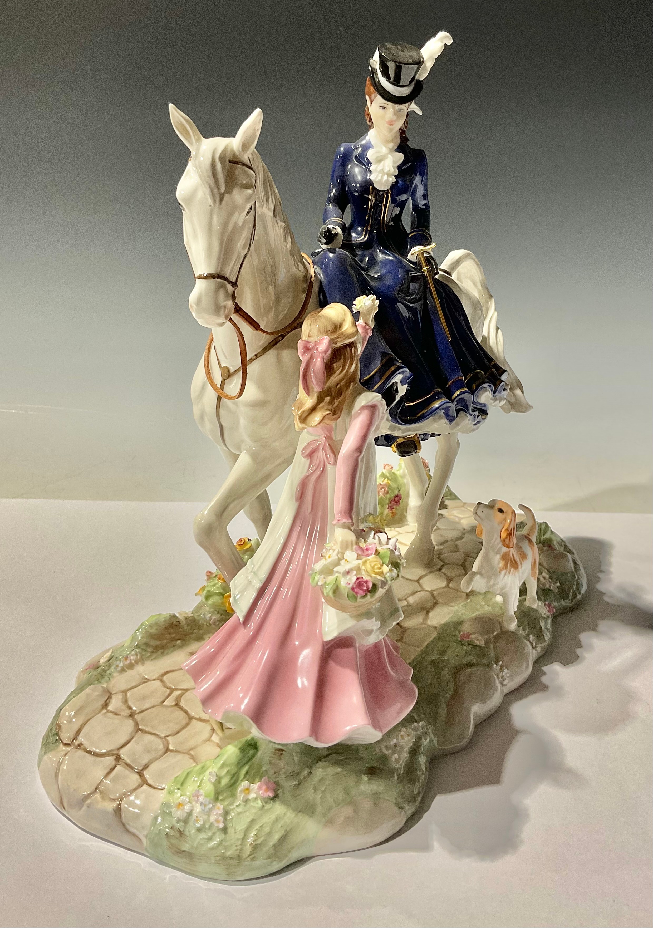 A Coalport figure, A Flower For My Lady, designed by Sue McGarrigle, sculpted by Jack Glynn, limited - Image 2 of 3