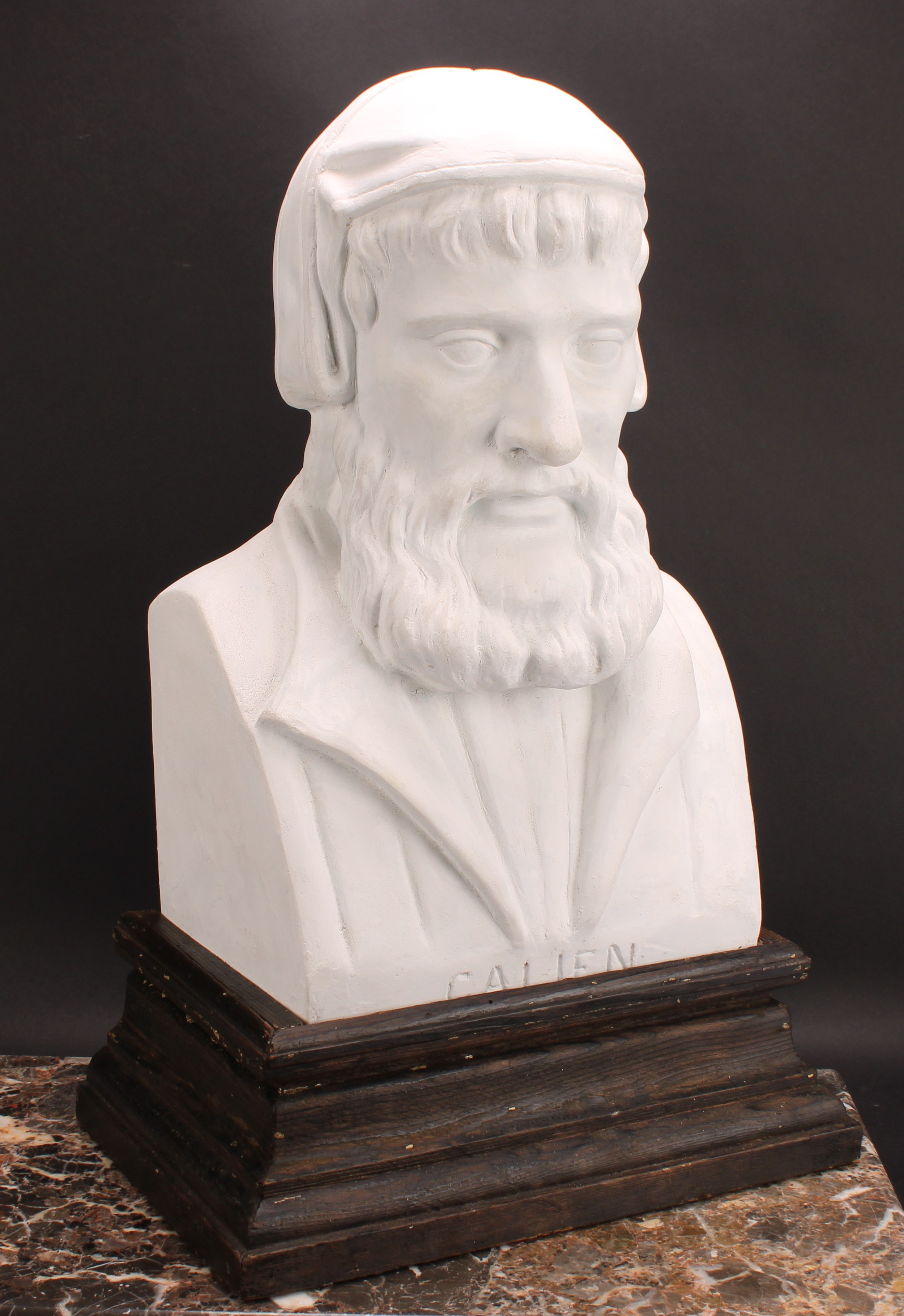 An early 20th century plaster portrait bust, Galen (129 - 216CE), Greek physician, medical - Image 2 of 4