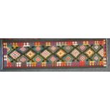 Oriental Rugs and Carpets - a Maimana Kilim runner, 304cm x 83cm
