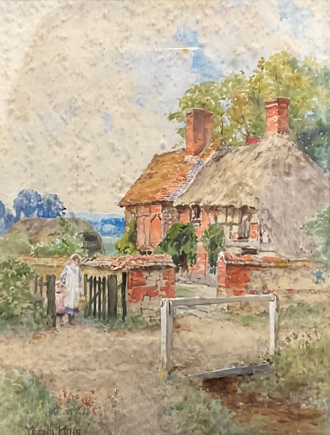 Henry John Yeend King (1855 - 1924) At Upton, Berkshire signed, watercolour, 40cm x 30cm