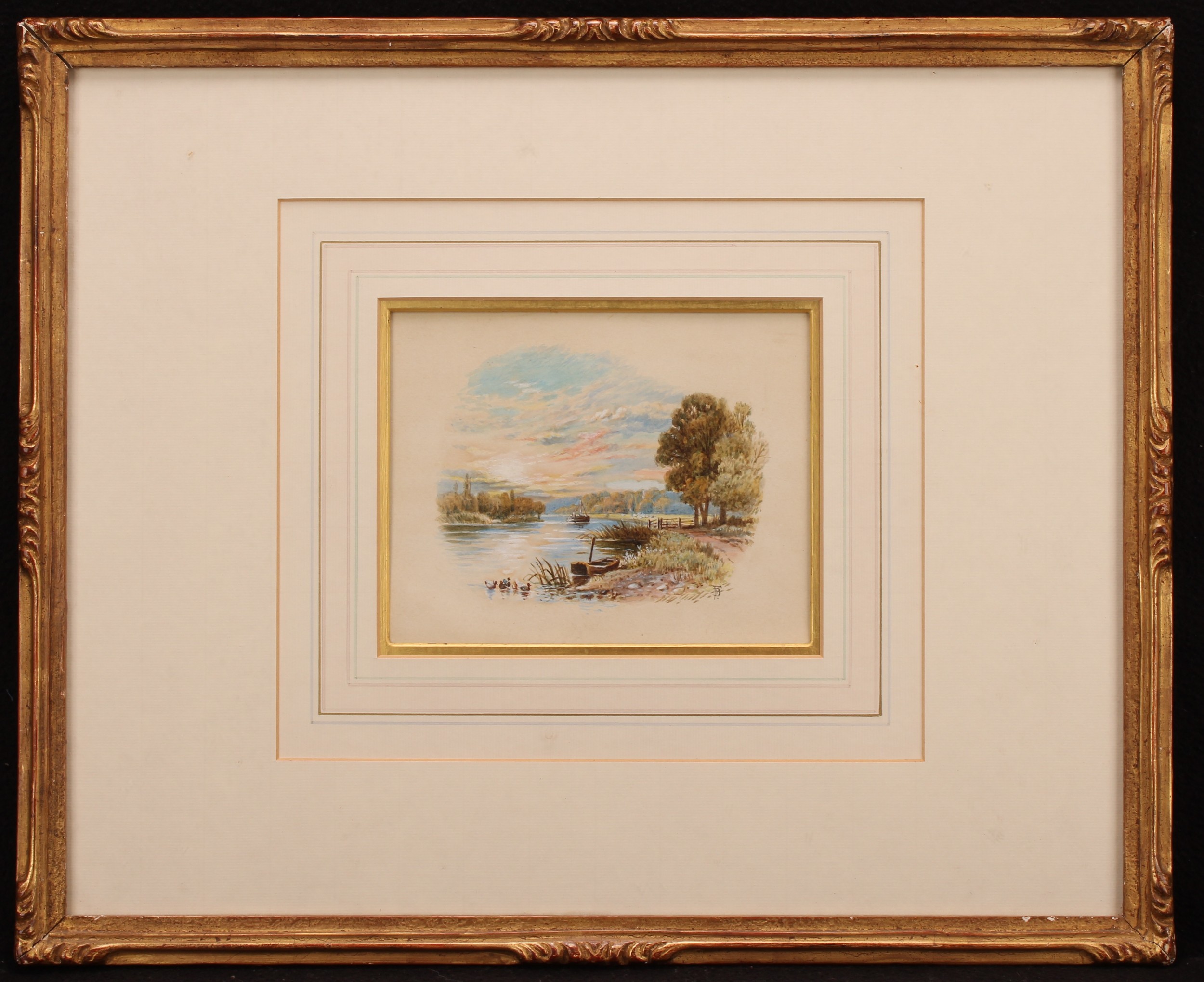 After Myles Birket Foster At Sonning on Thames, bears monogram, watercolour, 13.5cm x 17cm - Image 2 of 4
