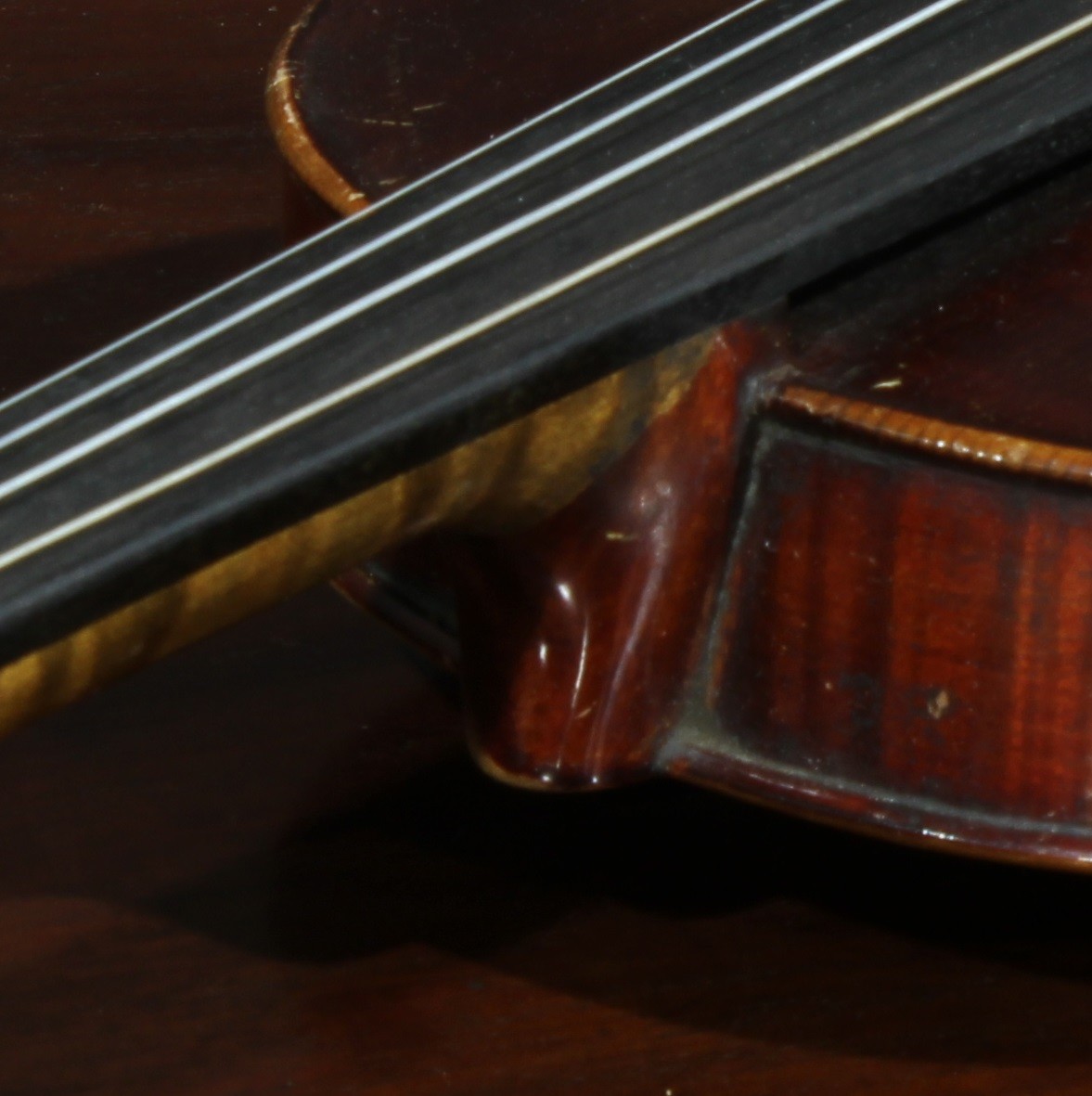 A German violin, the two-piece back 35.5cm long excluding button, paper label printed Copy of - Image 4 of 10