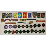 A small collection of Boy Scouts cloth insignia