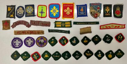 A small collection of Boy Scouts cloth insignia