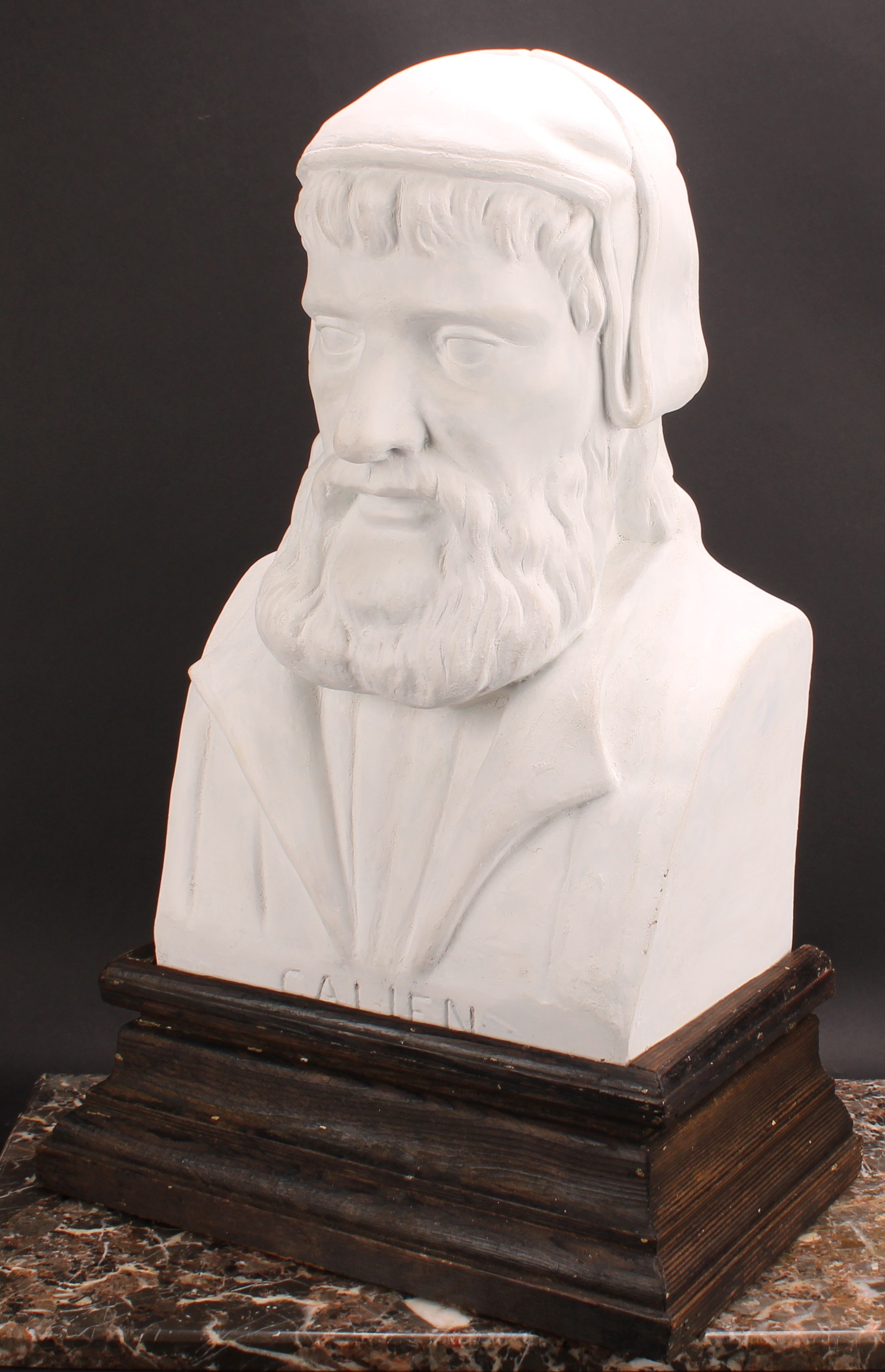 An early 20th century plaster portrait bust, Galen (129 - 216CE), Greek physician, medical - Image 3 of 4
