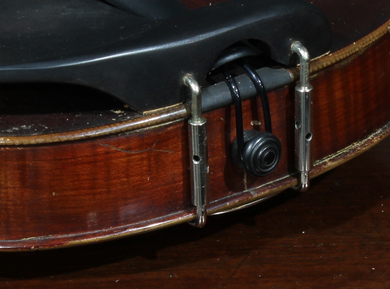 A German violin, the two-piece back 35.5cm long excluding button, paper label printed Copy of - Image 6 of 10