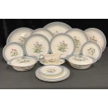 A Wedgwood Mayfield Grey pattern dinner service