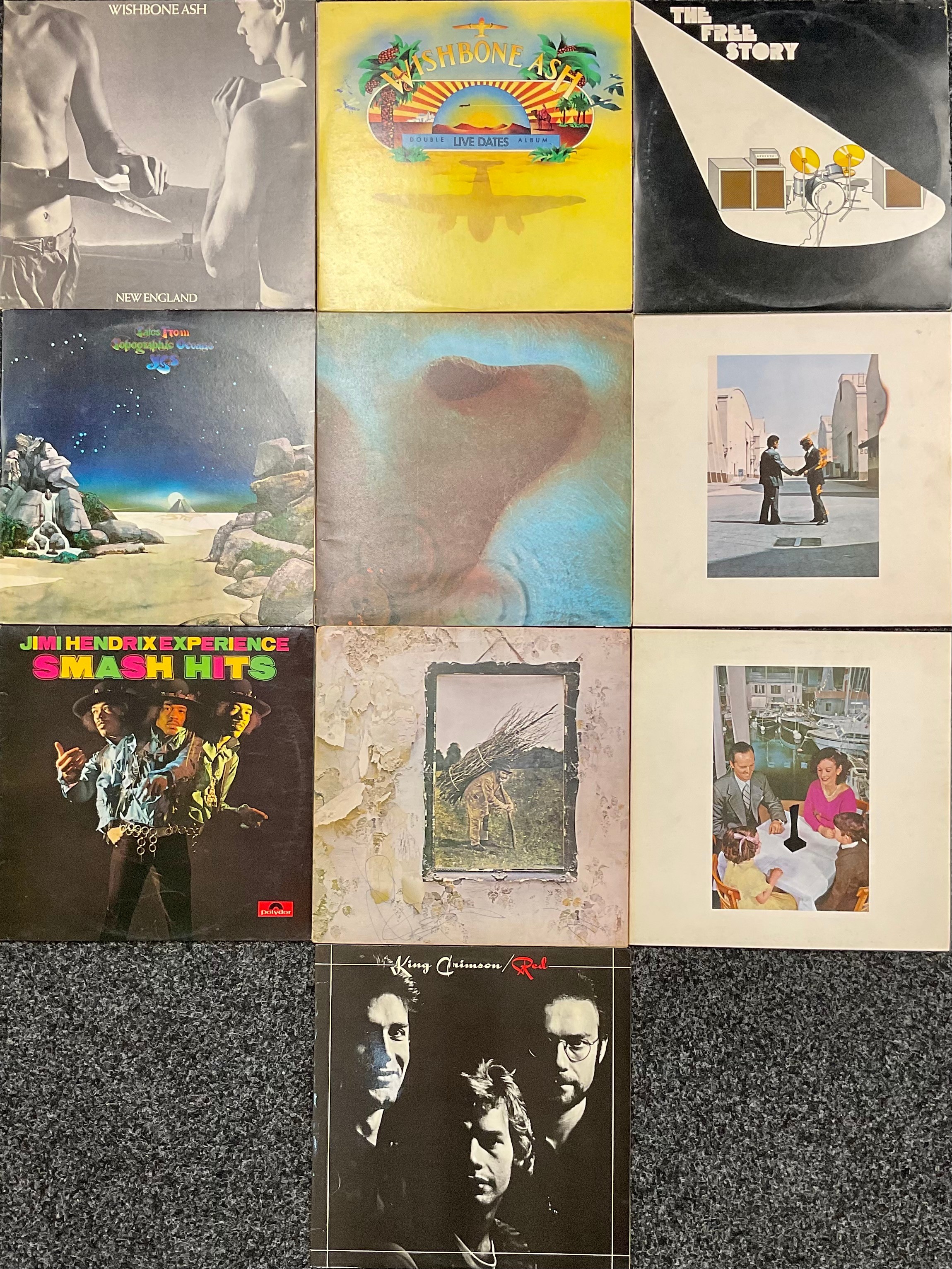 Vinyl Records LP’s Including King Crimson – Red – ILPS 9308; Led Zeppelin – IV (Untitled) –