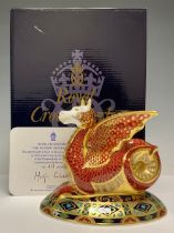 A Royal Crown Derby paperweight, The Wessex Wyvern, based on the fabled winged dragon of Wessex