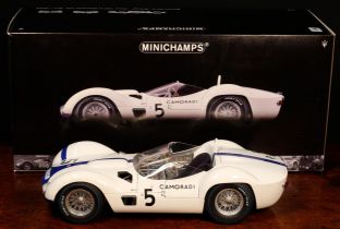 A Paul's Model Art Minichamps 1:12 scale Maserati Tipo 61 "Birdcage" winner 1000km Nürburgring