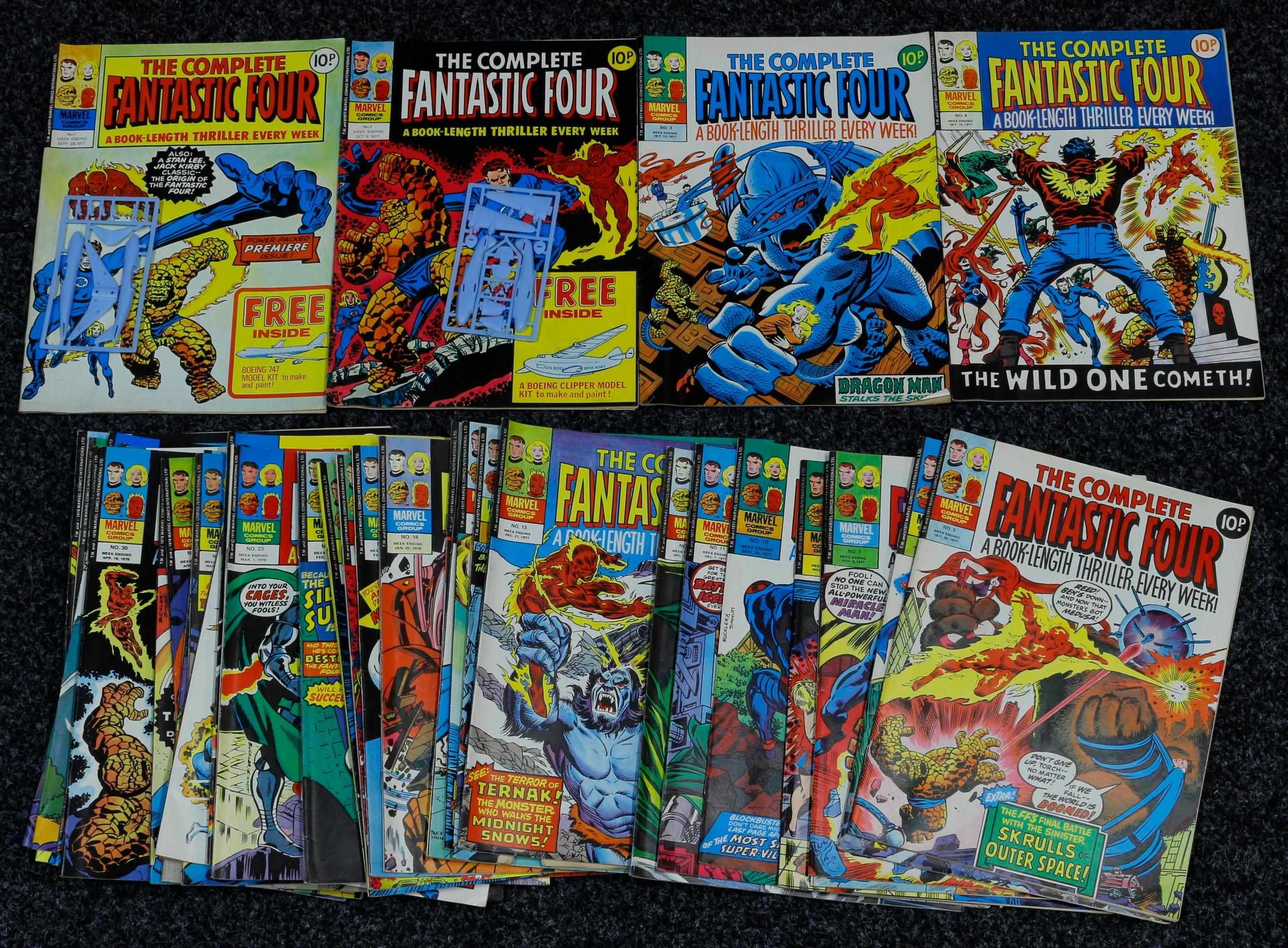 Comics, Marvel Comics Group, The Complete Fantastic Four, comprising #1 and #2 with free gifts