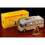 Dinky Supertoys 987 ABC TV mobile control room, pale blue and grey body with red strip, various