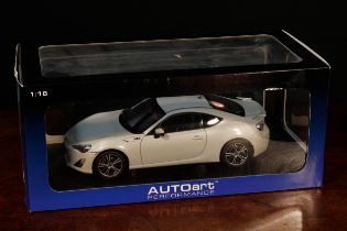 An Autoart Performance 1:18 scale 78773 Toyota 86 GT "Limited" (RHD) (White Pearl) model, boxed
