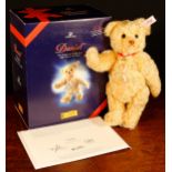 A Steiff (Germany) EAN 667718 Daniel - The 2004 Swarovski teddy bear, light blonde, trademark