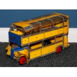 Model Engineering & Constructional Toys - a Meccano model of a double decker bus, the model