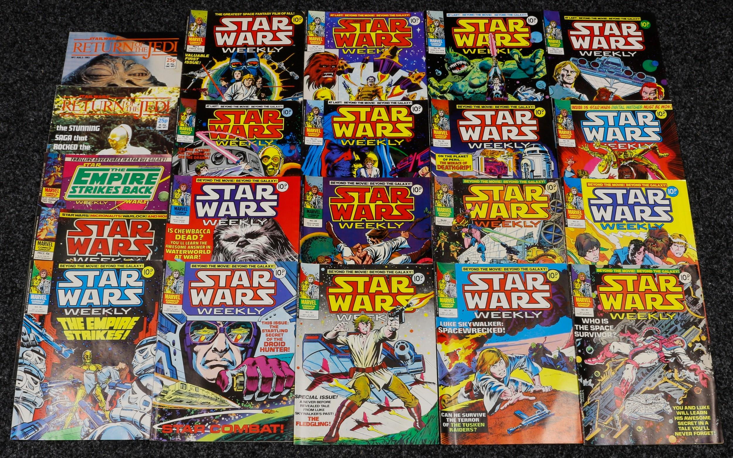 Comics, Sci-Fi Interest, Marvel Comics Group Star Wars Weekly, comprising #1 with free gift