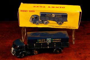 Dinky Toys (France) 32ab Panhard 'S.N.C.F.' articulated truck and trailer, dark blue cab and trailer