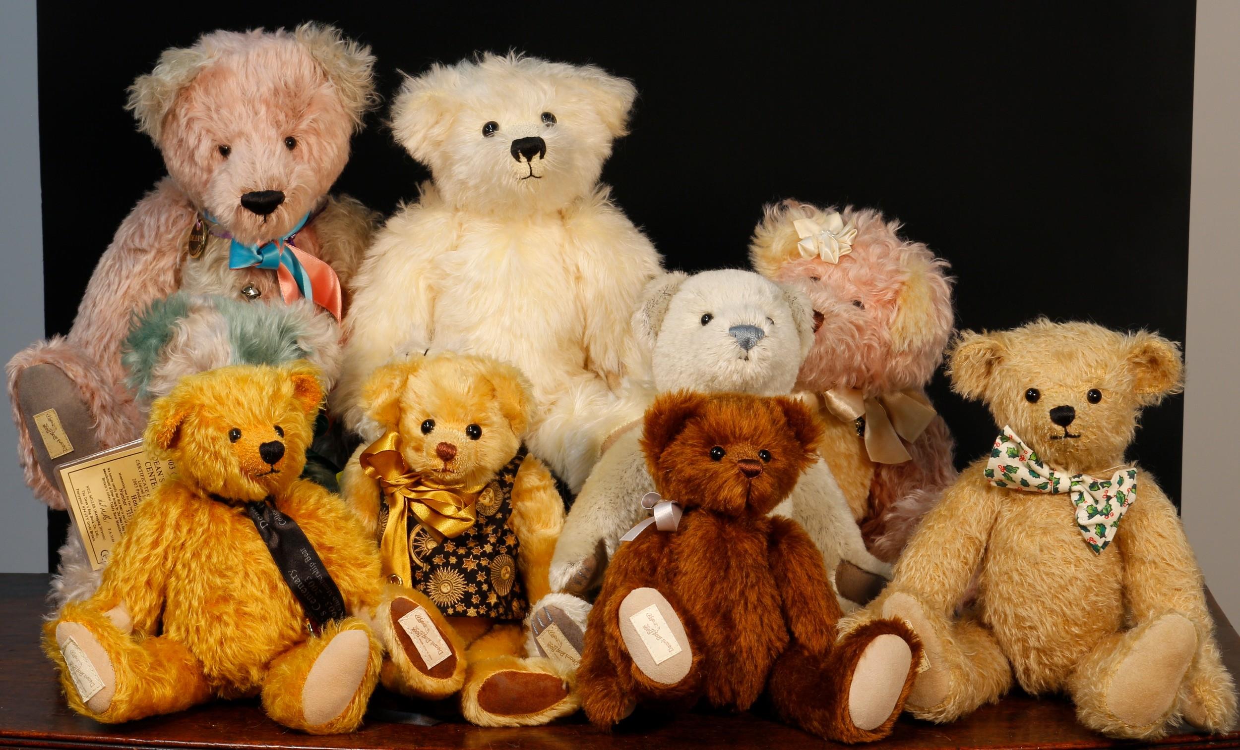 A collection of Dean's Rag Book Co. Ltd. teddy bears, comprising Sugar ...