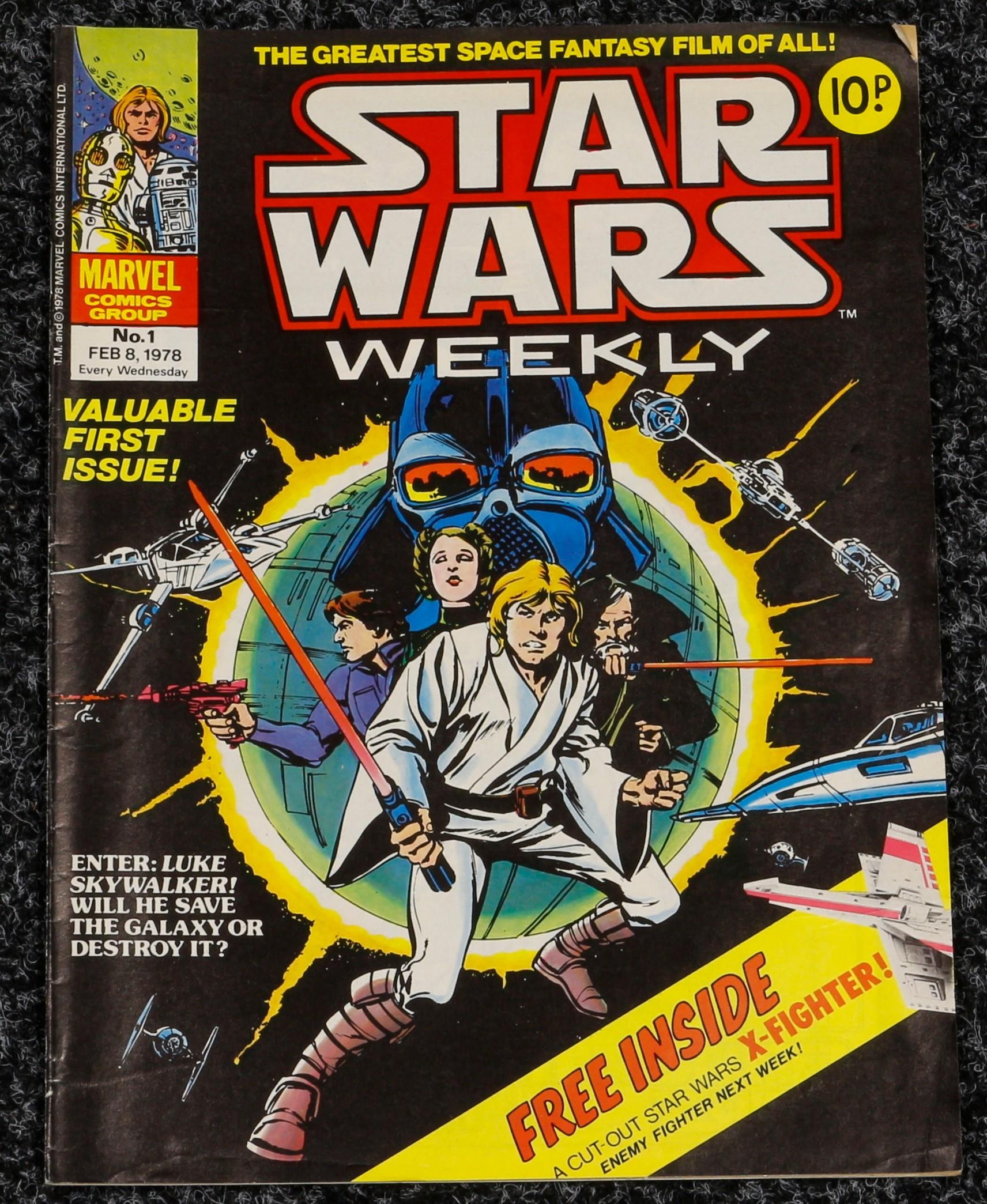 Comics, Sci-Fi Interest, Marvel Comics Group Star Wars Weekly, comprising #1 with free gift - Image 2 of 3