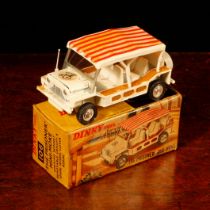 Dinky Toys 106 Mini-Moke from the T.V. series The Prisoner, white body with decal to bonnet, white