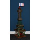 Model Engineering & Constructional Toys - a Meccano model of the Parisian landmark the Eiffel Tower,