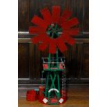 Model Engineering & Constructional Toys - a Meccano model of a wind pump, the model constructed with