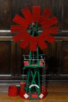 Model Engineering & Constructional Toys - a Meccano model of a wind pump, the model constructed with