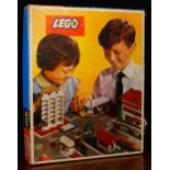 A Lego 810 Town Plan construction set, comprising various size and different colour bricks and