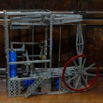 Model Engineering & Constructional Toys - a Meccano model of a Watt's rotary beam engine, the