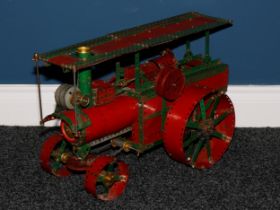 Model Engineering & Constructional Toys - a Meccano model of a Showman's traction engine with a