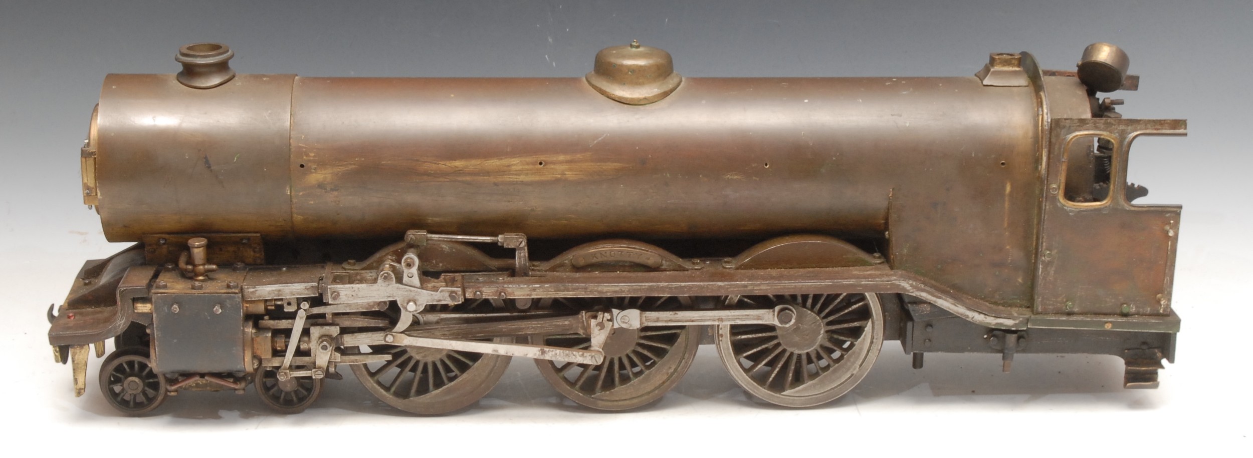 Model Engineering and Trains - a large brass 4-6 North Staffordshire model locomotive, 'Knotty', - Image 4 of 5