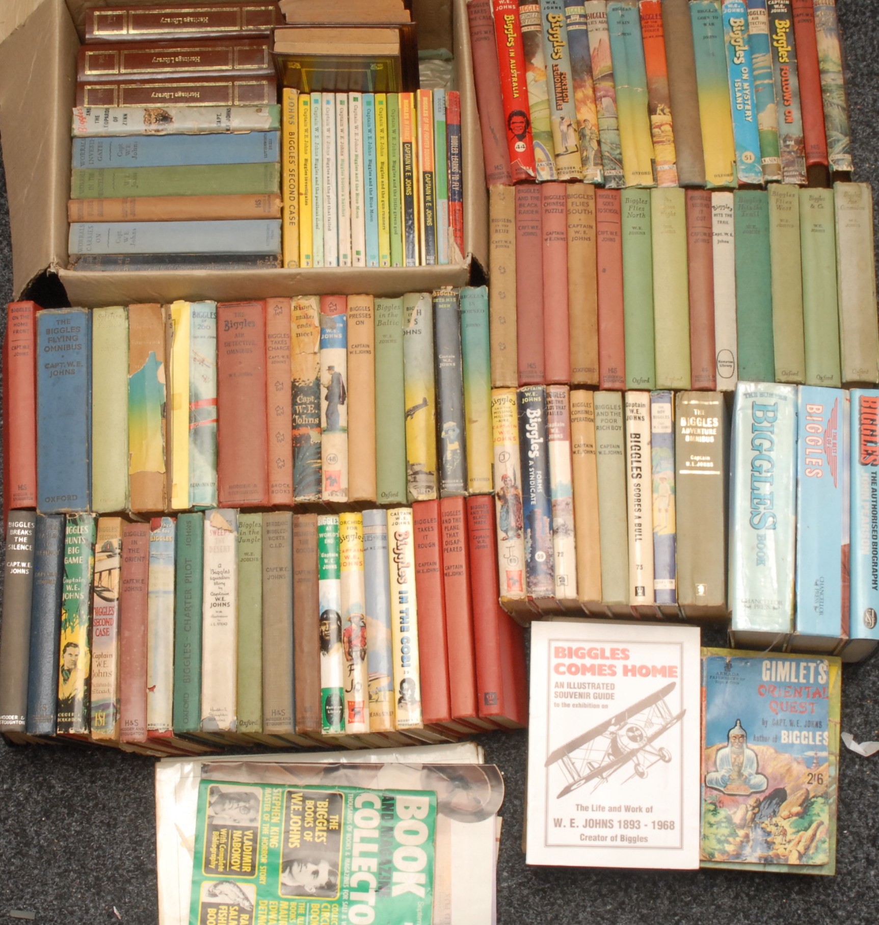 Adventure – Capt. W E Johns ‘Biggles’ books, an almost complete collection with some duplicates in