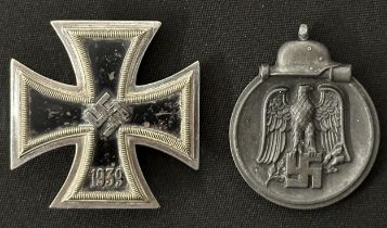 WW2 Third Reich Eisernes Kreuz 1. Klasse, Iron Cross 1st class 1939, pin is maker marked "15" for