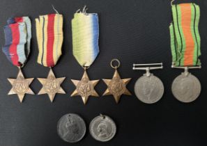 WW2 British Medal Group comprising of: 1939-45 Star, Africa Star, Atlantic Star, Burma Star, War