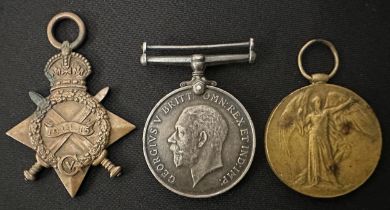 WW1 British 1914-15 Star, War Medal and Victory Medal to 21292 Pte W Haynes, Duke of Cornwall's