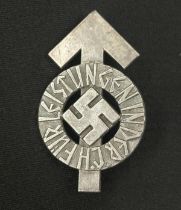 WW2 Third Reich Hitler Jugend Proficiency Badge maker marked "RZM M1/34" for "Karl Wurster,