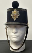 Victorian Sandhurst Cadets Shako complete with helmet plate, black pom-Pom and chinscales. Maker