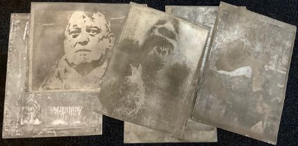 Modern British School, possibly students of Anthony Currell, six etched metal printing plates, ‘