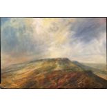 Kristan Baggaley (British, 20th century), Karl Wark and Higgar Tor in Shadow, signed, oil on canvas,