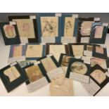 An interesting folio of late 19th and early 20th century original watercolour illustrations, and