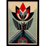 Shepard Fairey (American, bn. 1970), by and after, ‘Lotus Angel’, signed in pencil lower right