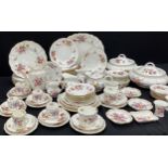 Royal Crown Derby ‘Derby Posie’ pattern table ware including; six dinner plates, seventeen smaller