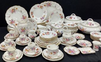 Royal Crown Derby ‘Derby Posie’ pattern table ware including; six dinner plates, seventeen smaller